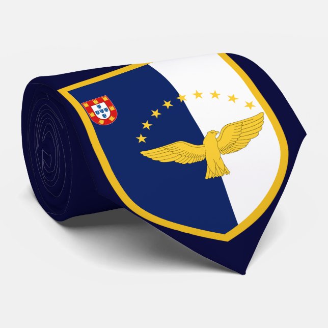 Schöne Azoren-Flagge Krawatte (Gerollt)