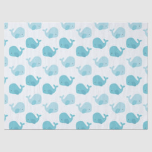 Schöne Baby-Blauwale Seidenpapier