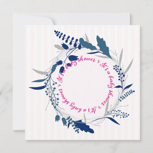 Schöne Baby Dusche Einladung Vorlage (Vorderseite)