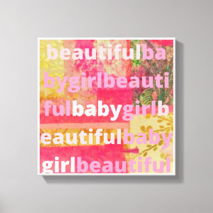 Schöne Baby Girl Collection Leinwanddruck