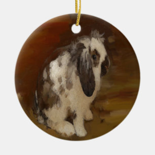 Schöne Babylope Eared Rabbit/Kit Keramikornament