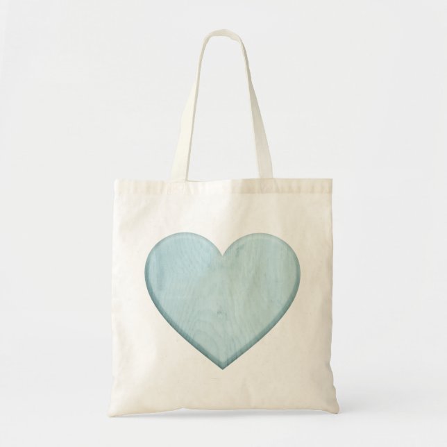 Schöne Babyparty-blaues Herz-Geschenk Tragetasche (Vorne)
