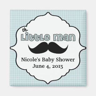 Schöne Babyparty-kleiner Mann-Schnurrbart Magnet