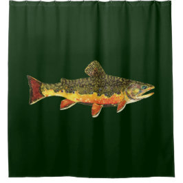 Schöne Bachforelle Duschvorhang