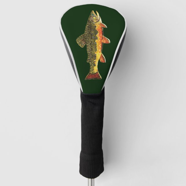 Schöne Bachforelle Golf Headcover (Vorderseite)