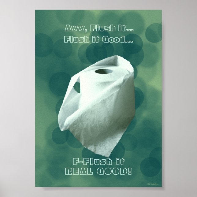 Schöne Badezimmerschilder, grüne Dekoration, Wandk Poster (Vorne)