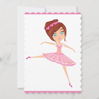 Schöne Ballerina Einladung