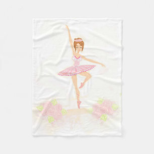 Schöne Ballerina Fleece-Decke Fleecedecke