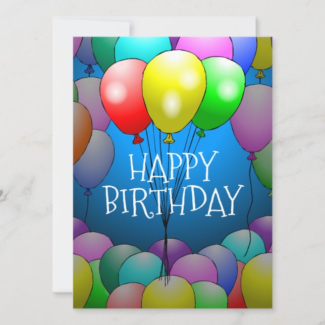 Schöne Balloons in verschiedenen Farben (Vorderseite)