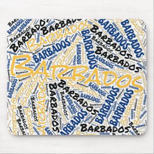 Schöne Barbados Flag Farben Patriotisch Mousepad
