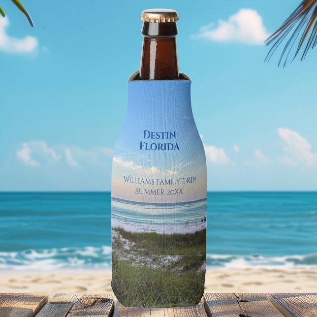 Schöne Beach Event Custom Sunset Fotografie Flaschenkühler (Von Creator hochgeladen)