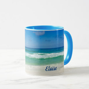 Schöne Beach Fotografie Blue Ocean Custom Tasse