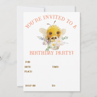 Schöne Bee-Einladung Einladung