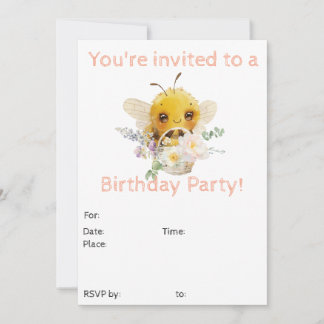 Schöne Bee-Einladung Einladung