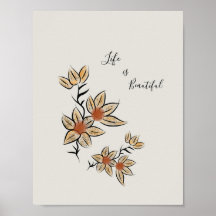 Schöne beige isolierte Blumen