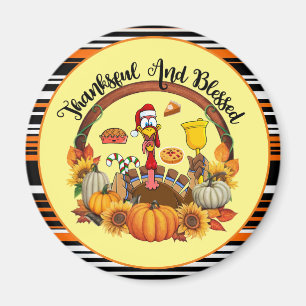 Schöne, beliebte Erntedank Herbstkollektion Magnet