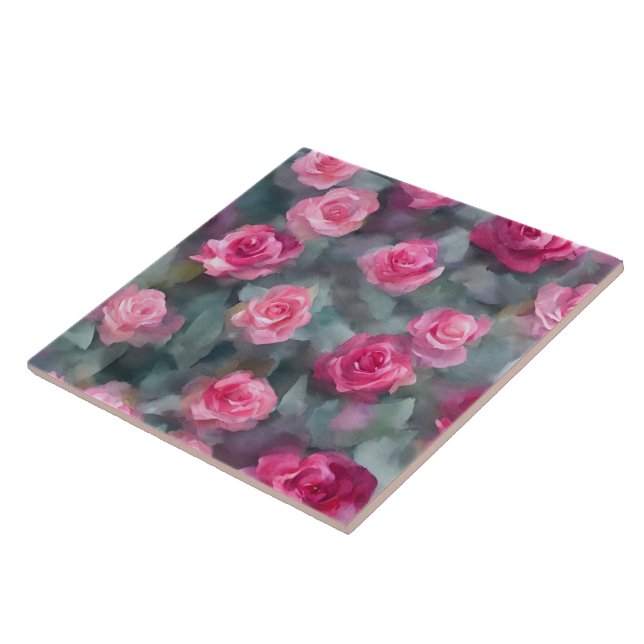 Schöne, beliebte Wasserfarben Rosengarten Sammlung Fliese (Seite)