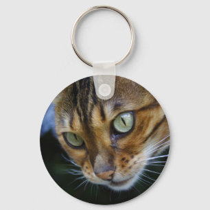 Schöne Bengalische Katze Schlüsselanhänger
