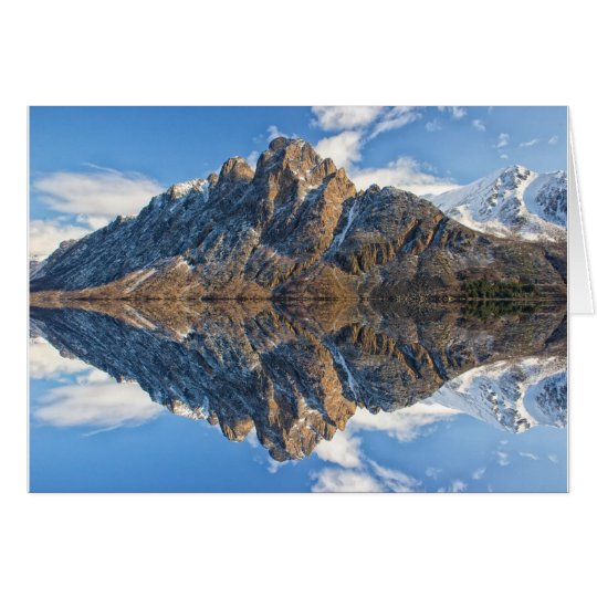 Schöne Berge u. Ozean-Szenen-Gruß-Karte Karte