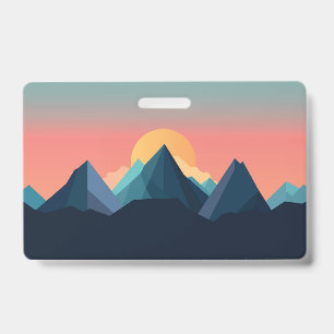 Schöne Berglandschaft Ausweis