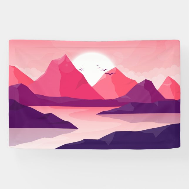 Schöne Berglandschaft Banner (Horizontal)
