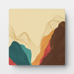 Schöne Berglandschaft Fotoplatte