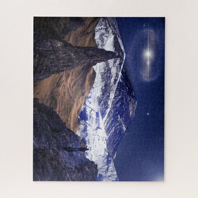 Schöne Berglandschaft Jigsaw Puzzle (Vertikal)