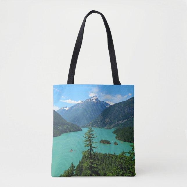 Schöne Bergsee-Landschaft in Washington Tasche (Vorderseite)
