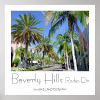 Schöne Beverly Hills/Rodeo Dr Poster!