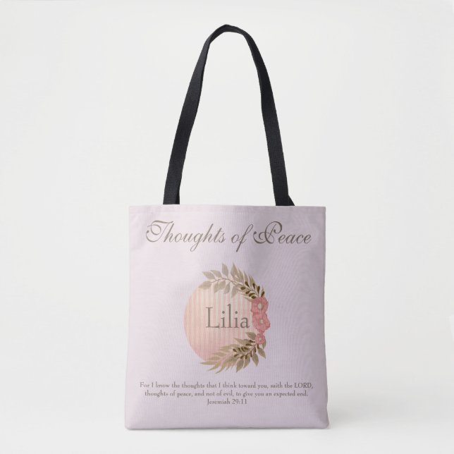 Schöne Bibelverse für Frieden Tasche (Vorderseite)