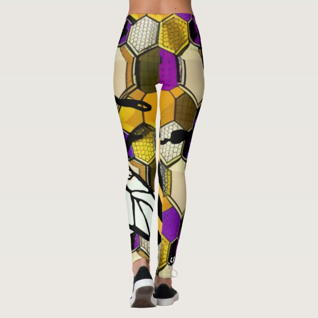 Schöne Biene Leggings (Rückseite)