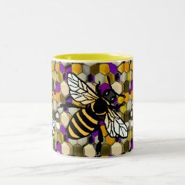 Schöne Biene Zweifarbige Tasse