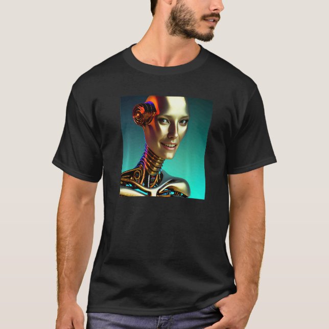 Schöne Bio Mechanischer Roboter Dream Girlfriend C T-Shirt (Vorderseite)