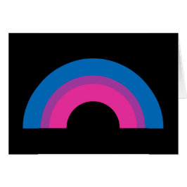 Schöne Bisexuelle Flag Rainbow Black Card