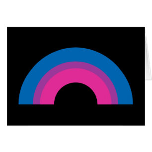 Schöne Bisexuelle Flag Rainbow Black Card