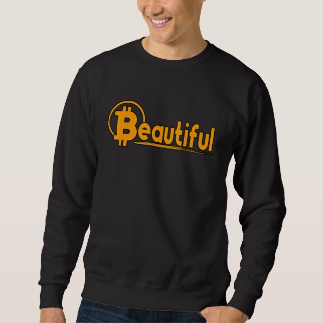 Schöne Bitcoin Trading Crypto Blockchain 1 Sweatshirt (Vorderseite)
