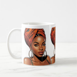 Schöne Black Girl-Tasse Kaffeetasse