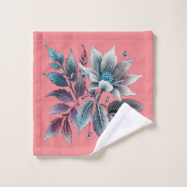 schöne Blätter und Blumen Waschlappen