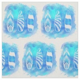 Schöne blaue Aquarelltafeln Kunst Stoff