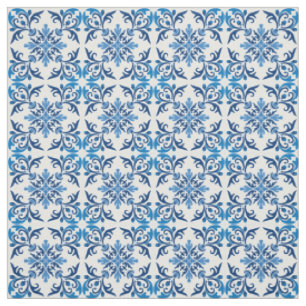 💙 Schöne blaue Azulejos, XS Kachelgröße Stoff