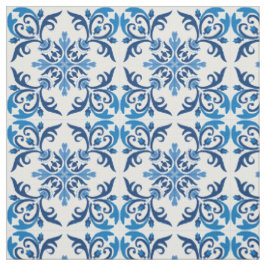 💙 Schöne blaue Azulejos, XXL Kachelgröße Stoff