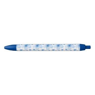 Schöne blaue Blume Nahtloses Muster Kugelschreiber