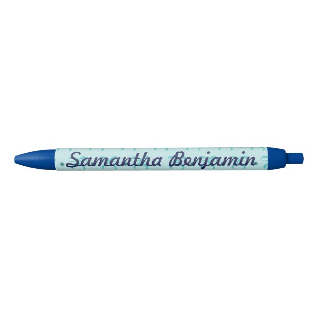 Schöne blaue Bogen Kugelschreiber (Vorderseite)