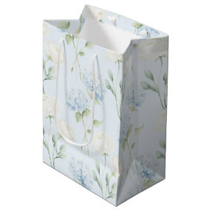 Schöne Blaue Hortensien Blumen Hochzeit Mittlere Geschenktüte