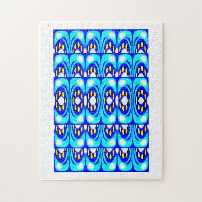 Schöne blaue Musterkunst (Vertikal)