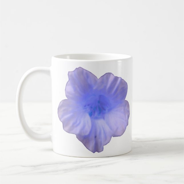 Schöne blaue Nasturtium-Tasse Kaffeetasse (Links)