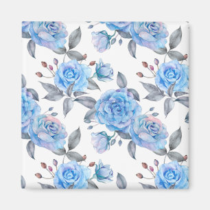 Schöne blaue Rose Magnet