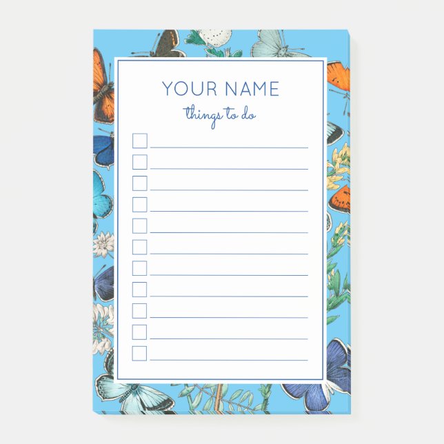 SCHÖNE BLAUE-SCHALTFLÄCHEN FÜR POST-IT-NOTEN POST-IT KLEBEZETTEL (Vorderseite)