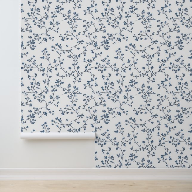 Schöne blaue Toile Tapete (Anwendung)