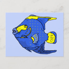 Schöne Blaue Tropenfrösche Postkarte